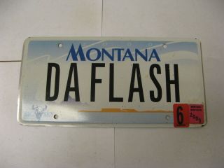 2005 05 Montana Mt License Plate Daflash Vanity