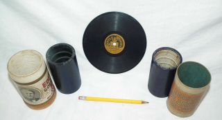 Group Black Americana Cylinder Phonograph Records Edison 4m Amberol 78 Rpm