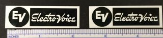 Ev Electro - Voice Electrovoice Speaker Badge Logo Emblem White