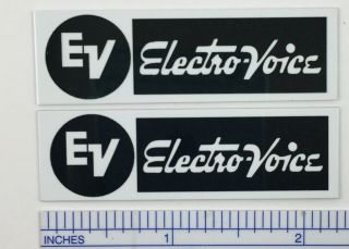 EV Electro - Voice ElectroVoice Speaker Badge Logo Emblem WHITE 2