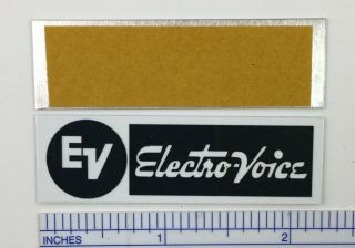 EV Electro - Voice ElectroVoice Speaker Badge Logo Emblem WHITE 3