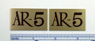Ar - 5 Acoustic Research Speaker Badge Logo Emblem