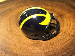 (1) Riddell Pocket Pro Football Helmets (michigan Wolverines) Revolution