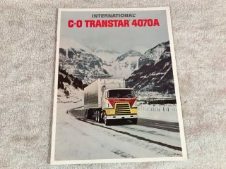 Rare 1972 International Harvester Transtar Truck Dealer Brochure 11 Page