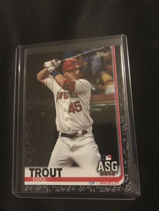 2019 Topps Update Mike Trout Asg Black 67/67