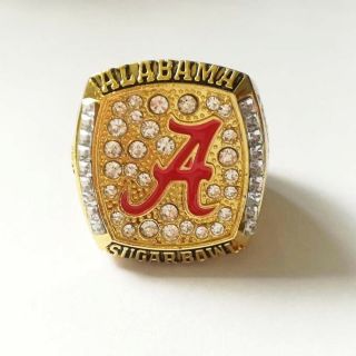 2008 Alabama Crimson Tide Saban Sugar Bowl College Football Championship Ring