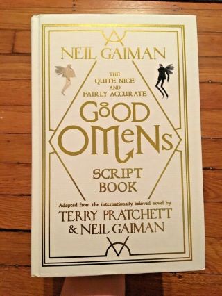 Signed 1st Limited Edition Good Omens Script Book Neil Gaiman Terry Pratchett