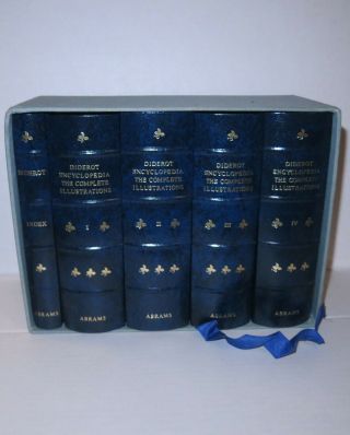 Diderot Encyclopedia The Complete Illustrations 5 Vols In Slipcase 1979