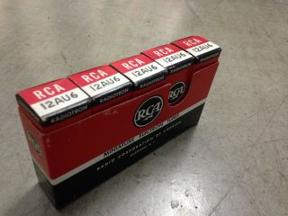 5x Vintage Rca 12au6 Vacuum Tubes In Boxes
