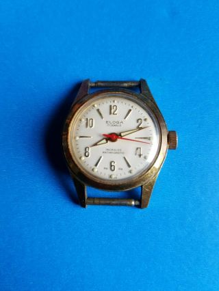 Vintage Ladys Eloga 17j Incabloc Antimagnetic Watch Gold Filled