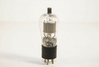 Western Electric 283 - A Vacuum Tube Globe Glass Early,  Engraved,  Moulded Base 2