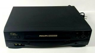 Philips Magnavox Vcr Plus,  4 Head Hi - Fi Video Cassette Recorder Vcr Vhs Player