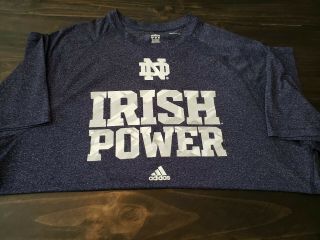 Notre Dame Irish Power Adidas Shirt 3xl