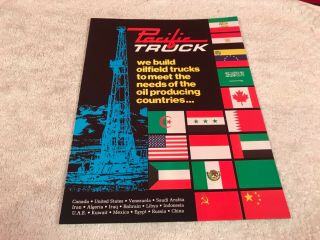Rare Pacific Canada Oil Trucks Dealer Sales Advertising Brochure