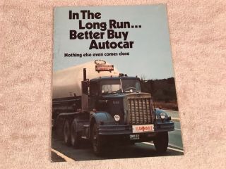Rare 1973 White Autocar Truck 7 Page Dealer Sales Brochure