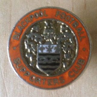 Vintage Blackpool F.  C.  Supporters Club Football Badge