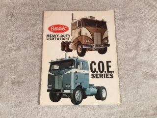 Rare Peterbilt Coe Heavy Light Duty 1967 Dealer 14 Page Sales Brochure