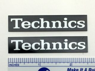 Technics Speaker Badge Logo Emblem Pair