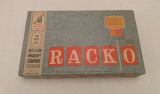 Vintage Racko Card Game By Milton Bradley Rack - O 1961 - Complete Game