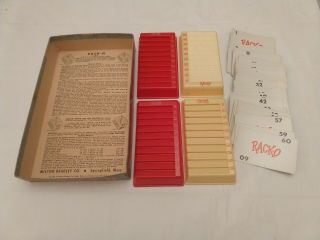 Vintage RACKO Card Game by Milton Bradley RACK - O 1961 - Complete Game 2