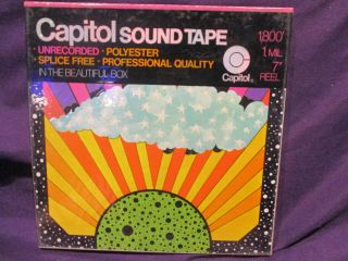 Capitol Sound Tape Reel 1800 1.  Mil 7 " Reel