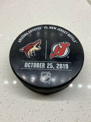 2019 Jersey Devils Official Warm Up Puck