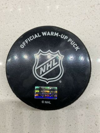 2019 Jersey Devils Official Warm Up Puck 2