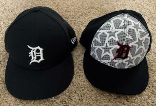Detroit Tigers - Classic Home & All Star Era Caps - Mens - Fitted Size 7 - 1/2
