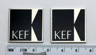 Kef Speaker Badge Custom Aluminum Pair