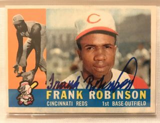 1960 Topps 490 Frank Robinson Autographed Signed Jsa