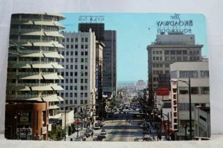 California Ca Los Angeles Hollywood Vine Street South Postcard Old Vintage Card