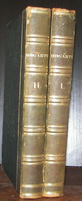 1833 2v Leather Books The Of William Hogarth John Trusler,  108 Engravings