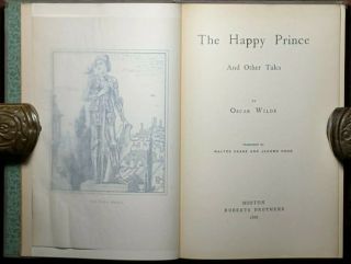 1888 1ST AMERICAN ED THE HAPPY PRINCE AND OTHER TALES BY OSCAR WILDE ILLUSTRATED 3