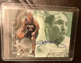 2001 - 02 Ud Inspirations Kobe Bryant Autograph 52/275 Upper Deck Shane Battier