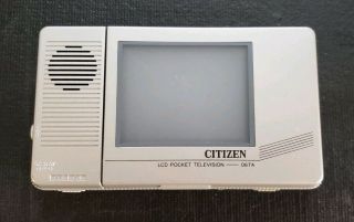 Vintage Citizen Lcd Pocket Television Model 06ta