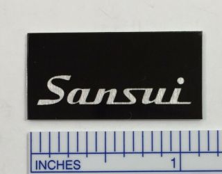 Sansui Turntable Dust Cover Badge Logo Emblem Metal