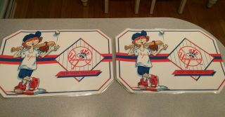 1990 York Yankees Russ Berrie Placemats Set Of Two