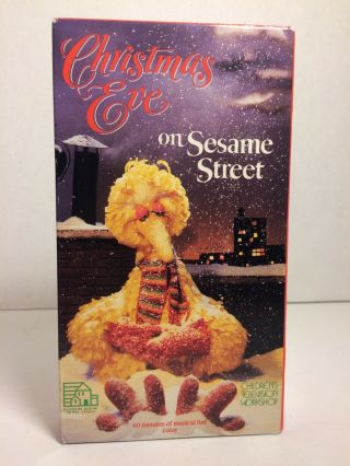 Christmas Eve On Sesame Street Vintage 1987 Vhs Video