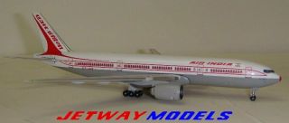 Used: 1:400 Gemini Jets Air India Boeing B 777 - 200 Model Airplane Gjaic559