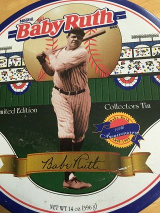 Babe Ruth 1995 Baby Ruth Collectors Tin