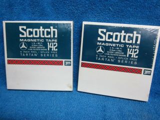 2 Reels Scotch 142 5 " 900ft Recording Tape To Open Reel