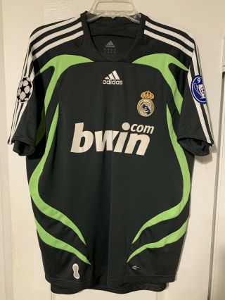 Adidas Real Madrid Third Jersey Size M Ucl Champions Leauge 2008