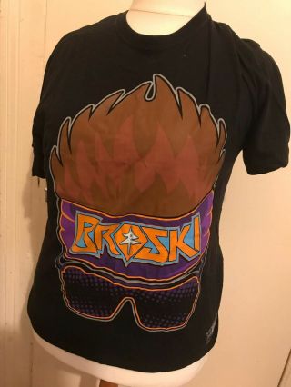 Vintage Wwe Zack Ryder " Broski " T Shirt Size Large