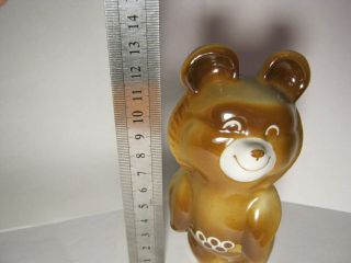 Misha Bear Figurine Moscow Olympics 1980 Animal Figurines Vintage Russia Ussr Ua