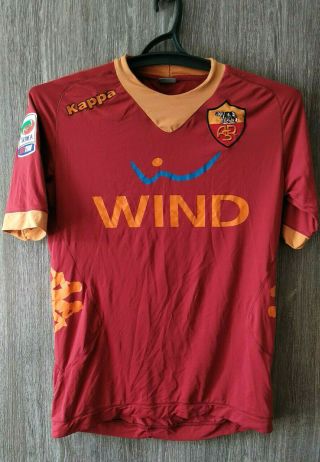 As Roma Series A Italia Kappa Soccer Jersey Football Shirt Mens Size M