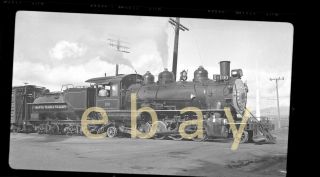 Santa Maria Valley 2 - 8 - 2 Locomotive 100 - B&w Negative