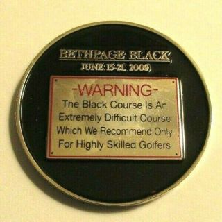 - US Open Golf Ball Marker Flat 2009 Bethpage Black Golf Course 3