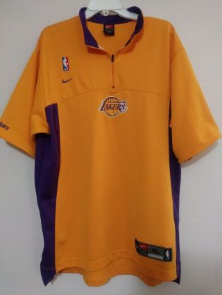 Nike Los Angeles Lakers Xl 1/4 Zip Pullover Jersey.