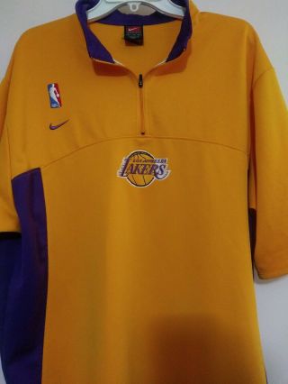 Nike Los Angeles Lakers XL 1/4 Zip Pullover jersey. 2