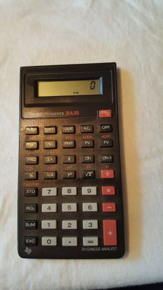 Great Texas Instruments Ti Ba - 35 Business Analyst Calculator No Case